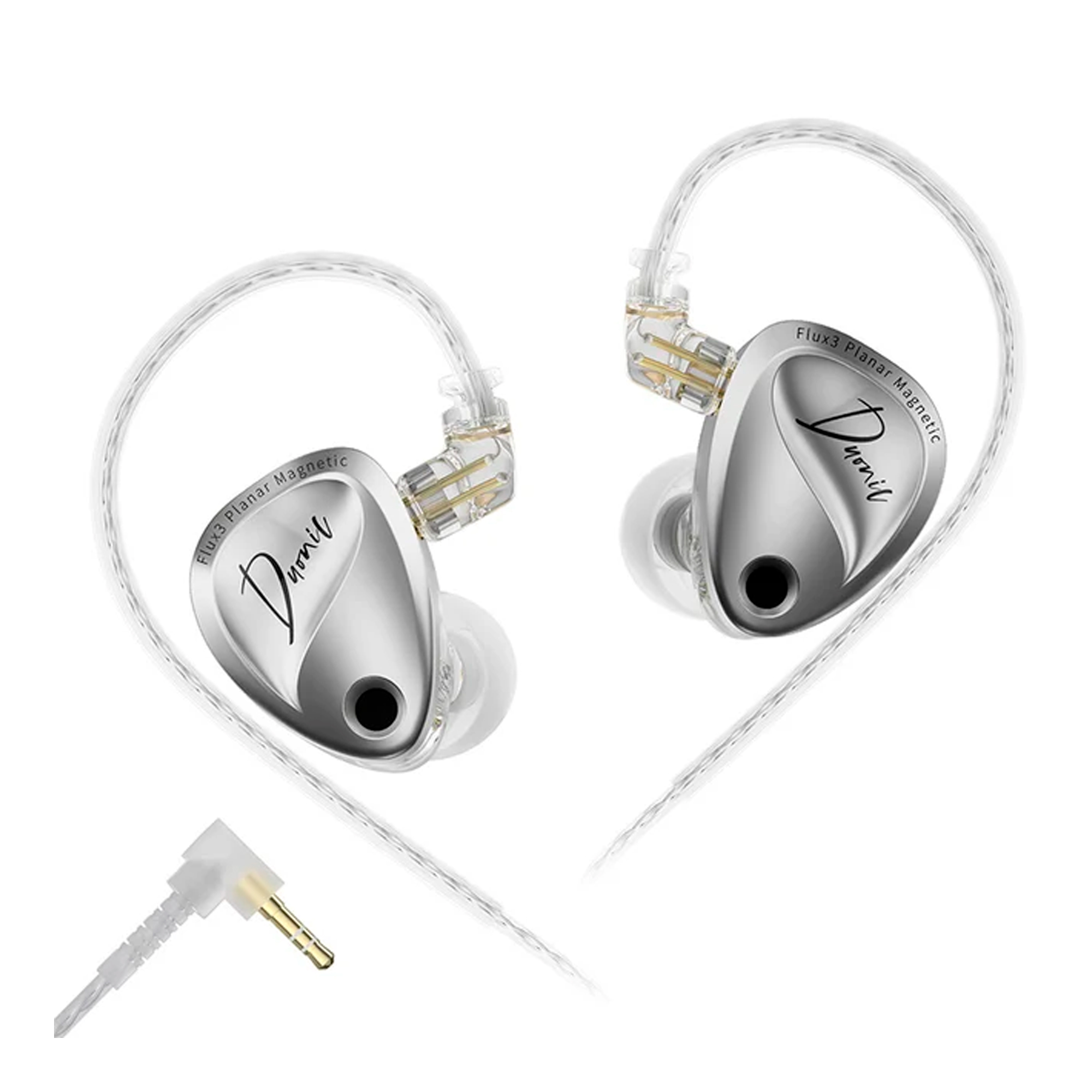 

Наушники внутриканальные KZ, Серебряный, Duonic (Without Switches) 3.5mm Without Mic Silver