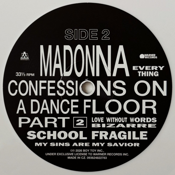 Виниловая пластинка Madonna - Confessions II (White) LP - рис.2