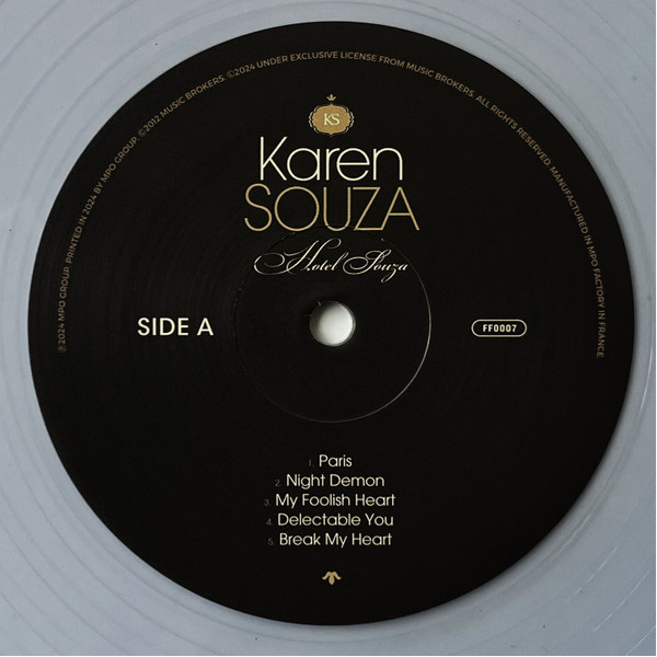 Виниловая пластинка Karen Souza - Hotel Souza (Clear Translucent) LP - рис.4
