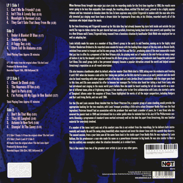 Виниловая пластинка ELLA FITZGERALD & LOUIS ARMSTRONG TOGETHER LP - рис.1