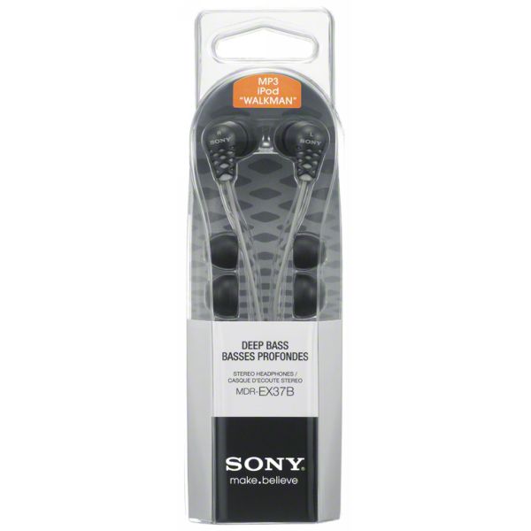 Наушники Sony MDR-EX37 Black - рис.1