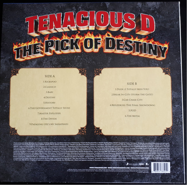 Виниловая пластинка Tenacious D - The Pick Of Destiny - рис.1