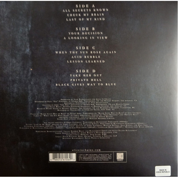 Виниловая пластинка Alice In Chains Black Gives Way To Blue LP - рис.1