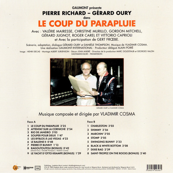 Виниловая пластинка OST - Vladimir Cosma – Le Coup Du Parapluie - LP - рис.1