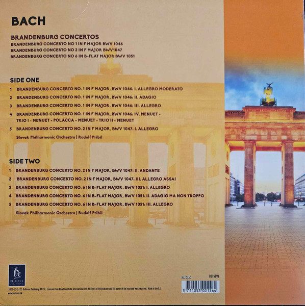 Виниловая пластинка Johann Sebastian Bach – Brandenbug concertos LP - рис.3