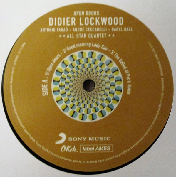 Виниловая пластинка Didier Lockwood; Antonio Farao; Andre Ceccarelli; Daryl Hall; All Star Quartet - Open Doors - рис.2