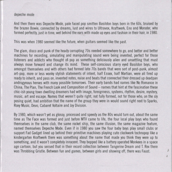 CD-диск Depeche Mode – The Best Of (Volume 1) - CD - рис.8