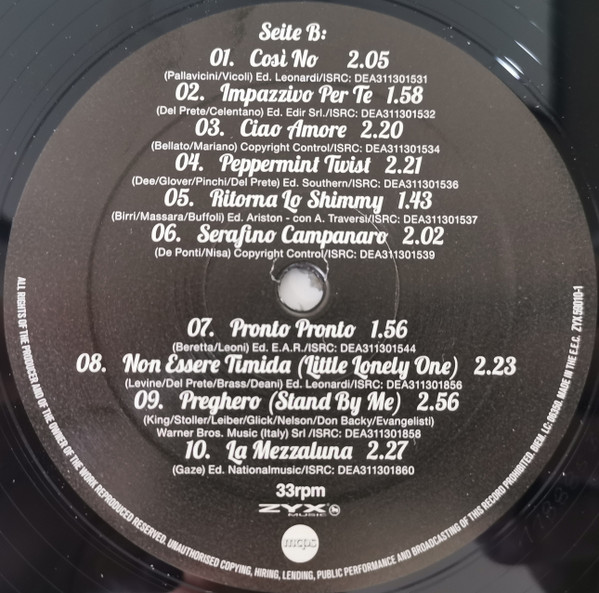 Виниловая пластинка Adriano Celentano – Golden Hits LP - рис.3