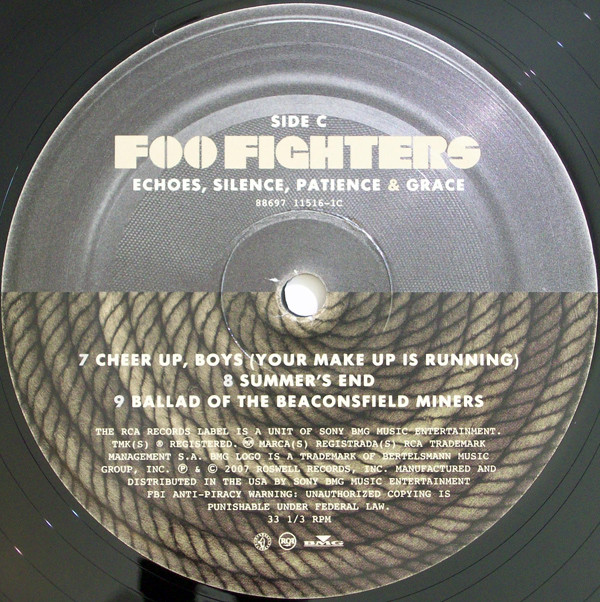 Виниловая пластинка Foo Fighters - Echoes, Silence, Patience & Grace - рис.3