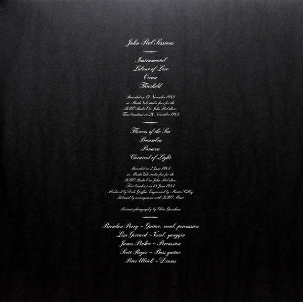 Виниловая пластинка Dead Can Dance - Garden Of The Arcane Delights • The John Peel Sessions - рис.3