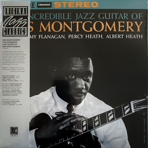 Виниловая пластинка Wes Montgomery – The Incredible Jazz Guitar Of Wes Montgomery LP - рис.0