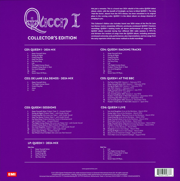 Виниловая пластинка Queen – Queen I (Box) LP + 6CD - рис.1