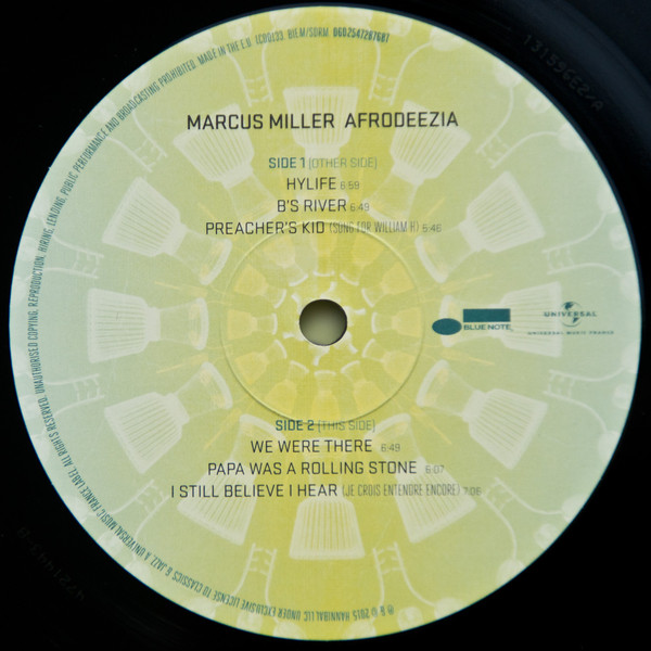 Виниловая пластинка Marcus Miller - Afrodeezia - рис.3