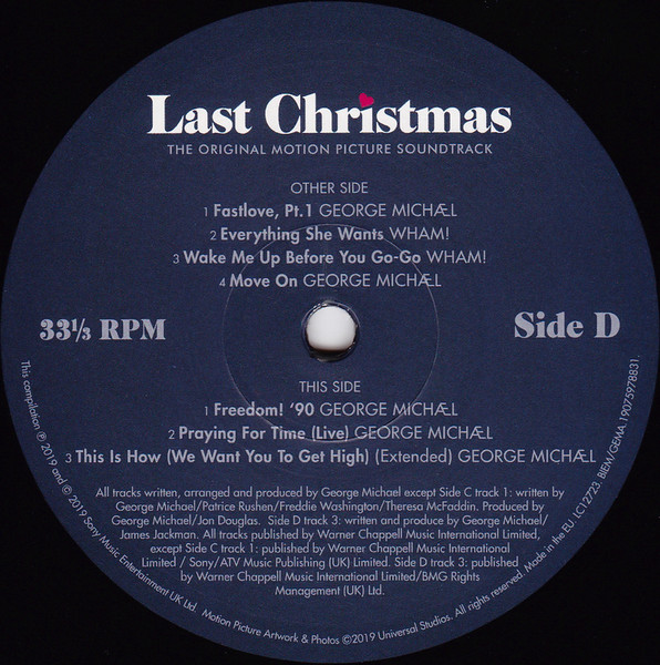Виниловая пластинка George Michael, Wham! - OST The Last Christmas 2LP - рис.6