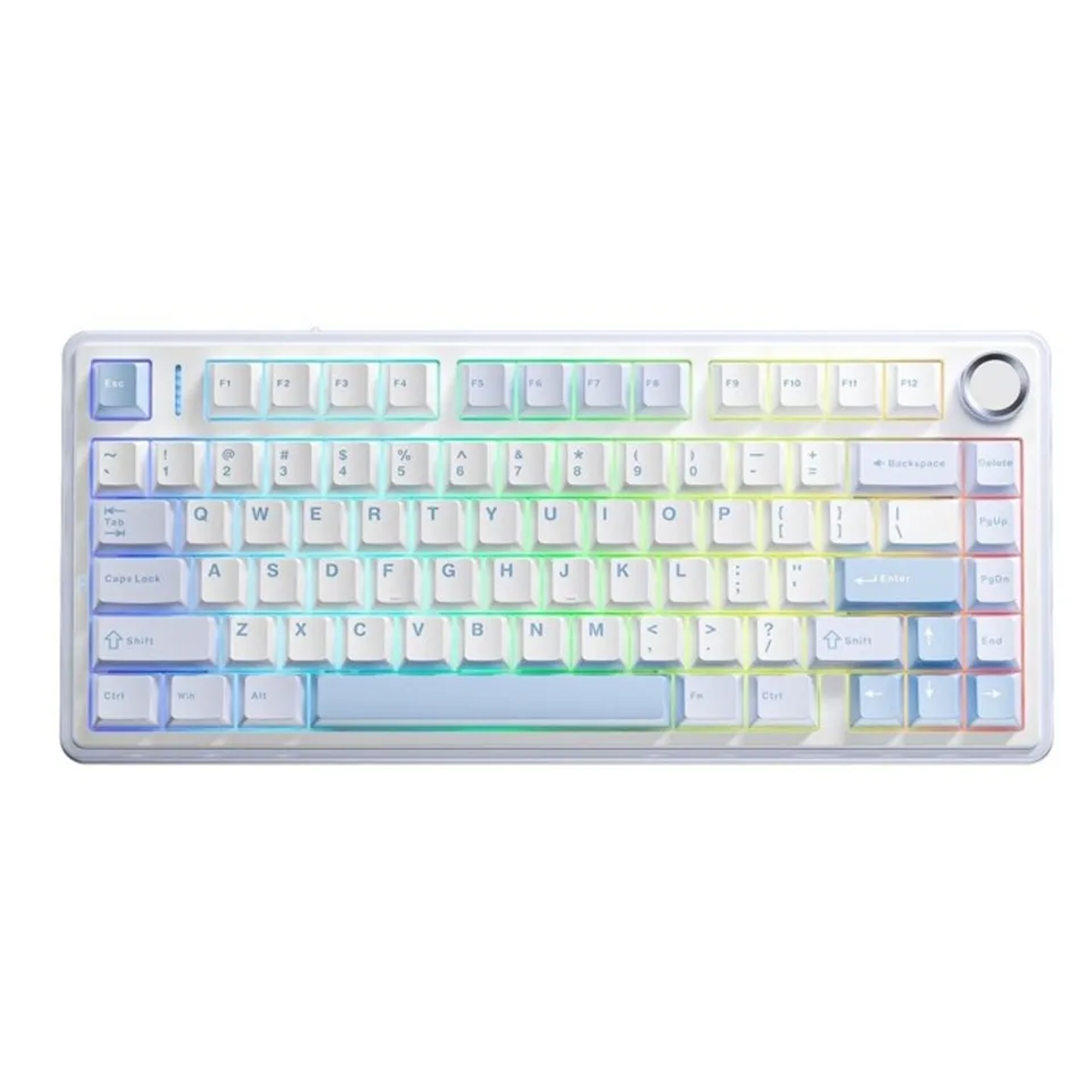 

Клавиатура AULA, Белый;голубой;черный, F75 Max Reaper Switches White Blue