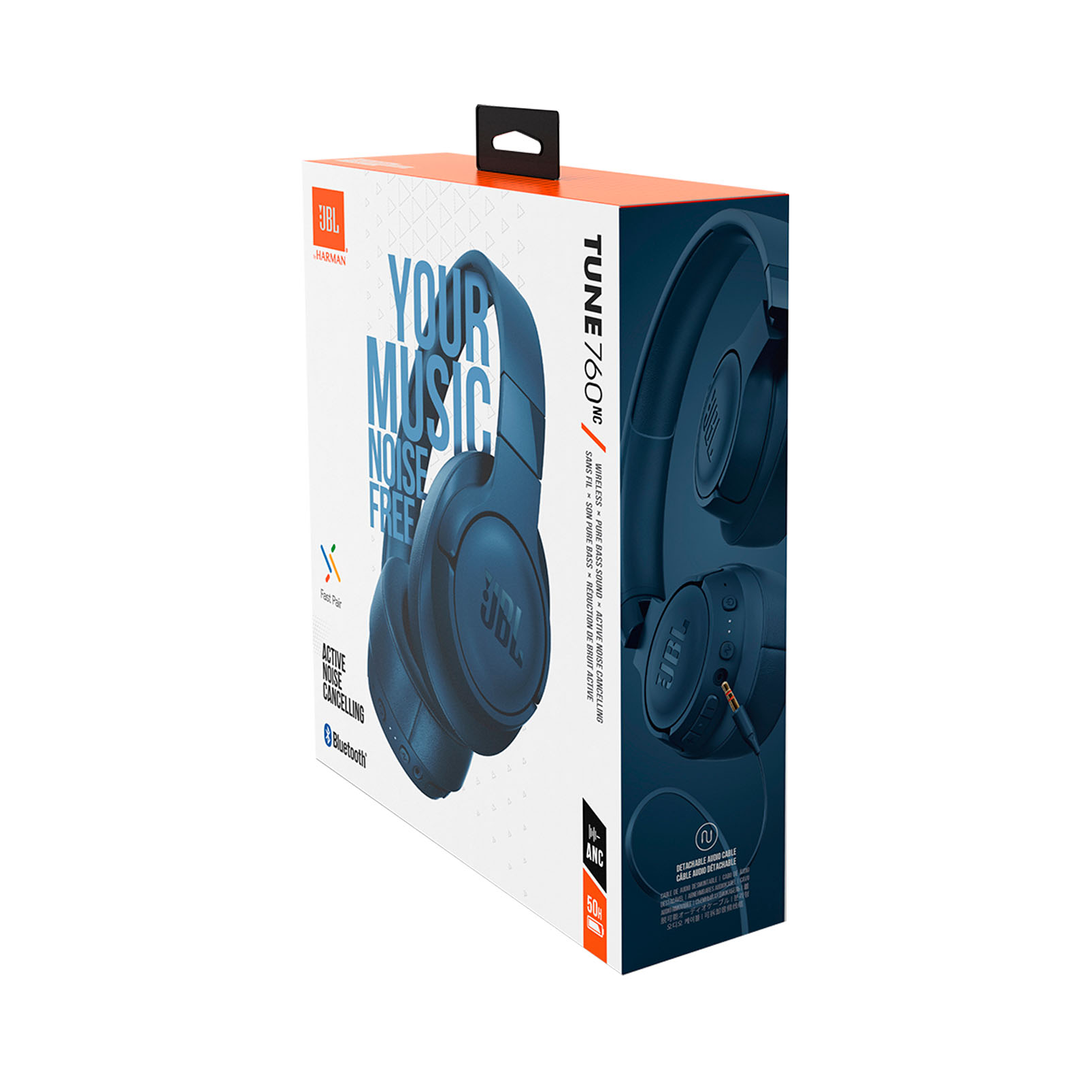 Беспроводные наушники JBL Tune 760NC Blue - фото 9