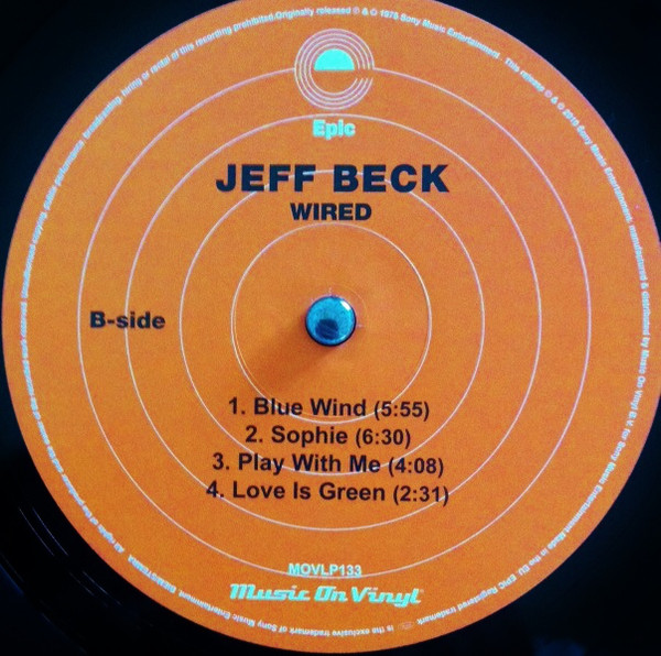 Виниловая пластинка Jeff Beck - Wired - рис.3