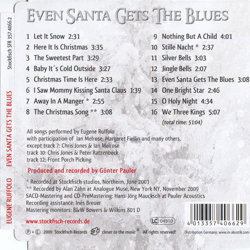 CD-диск Eugene Ruffolo - Even Santa Gets The Blues SACD - рис.1
