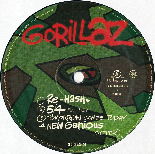 Виниловая пластинка Gorillaz - Gorillaz (2001) - 2LP - рис.4