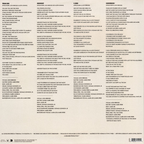 Виниловая пластинка Khruangbin & Leon Bridges – Texas Sun LP - рис.1