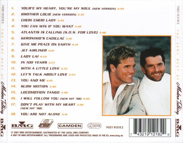 CD-диск MODERN TALKING THE VERY BEST OF CD - рис.1