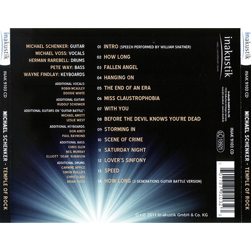 CD-диск Schenker Michael Temple of Rock CD - рис.1