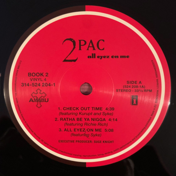 Виниловая пластинка 2Pac - All Eyez On Me - 4LP - рис.9