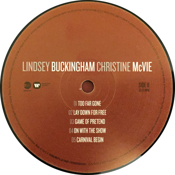 Виниловая пластинка Lindsey Buckingham; Christine McVie - Lindsey Buckingham Christine McVie - рис.3
