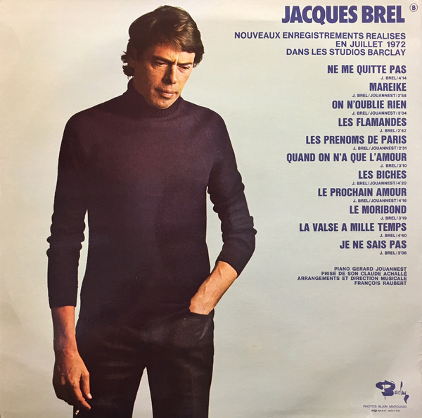Виниловая пластинка Jaques Brel Ne me quitte pas LP - рис.1