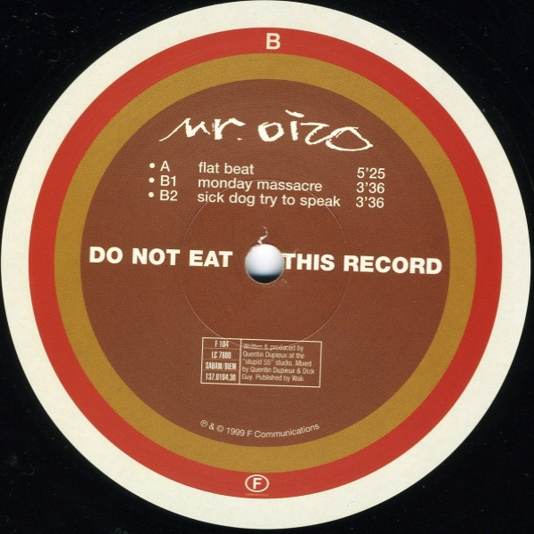Виниловая пластинка Mr. Oizo – Flat Beat LP - рис.3