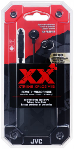 Наушники JVC Xtreme Xpllosive HA-FR301-B - рис.1