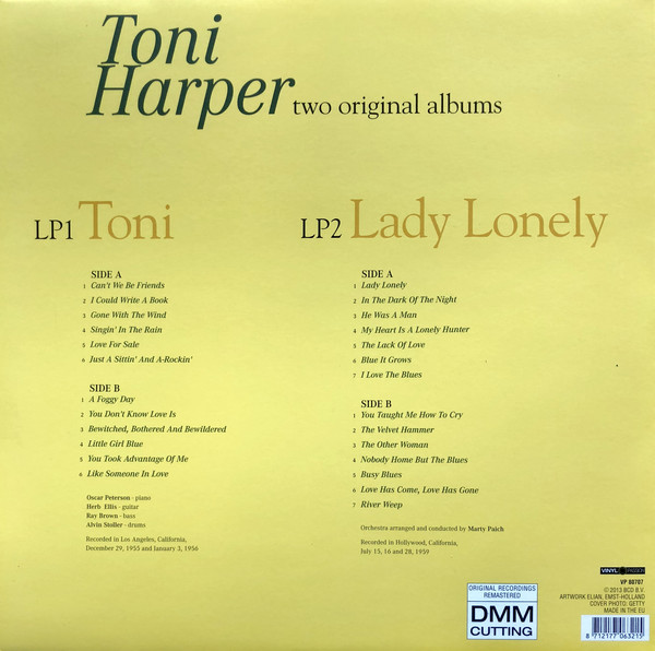 Виниловая пластинка Toni Harper - Lost Voice - рис.1