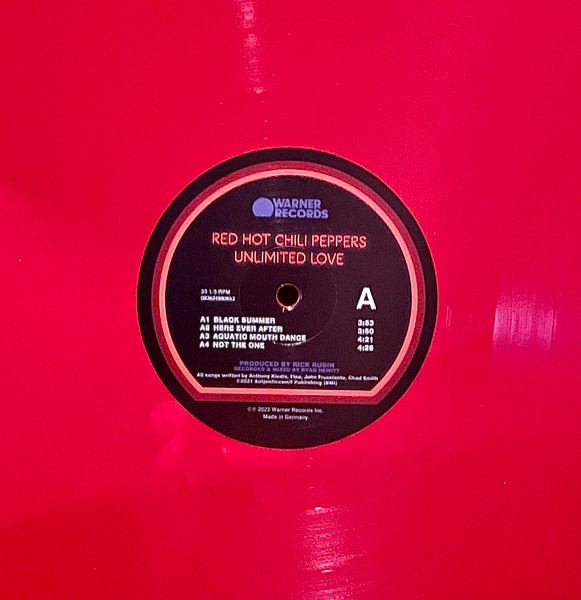 Виниловая пластинка Red Hot Chili Peppers – Unlimited Love Coloured Red 2LP - рис.2