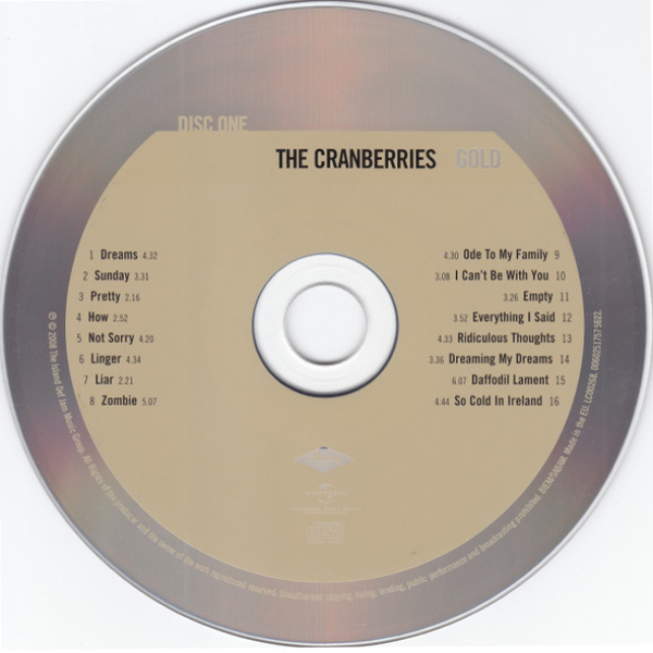CD-диск The Cranberries – Gold - CD - рис.1