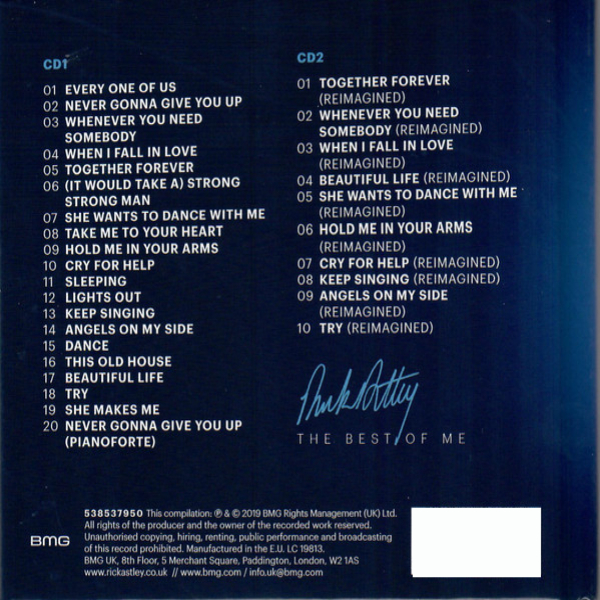 CD-диск Rick Astley – The Best Of Me - Deluxe Edition - 2CD - рис.1
