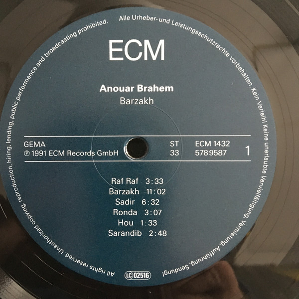 Виниловая пластинка Anouar Brahem - Barzakh - рис.2