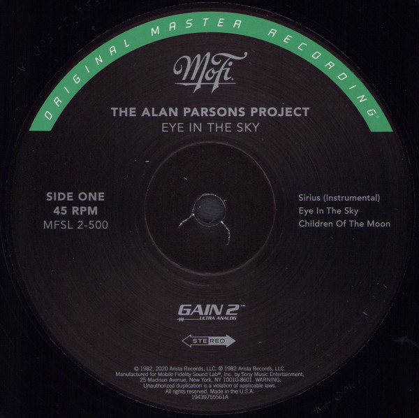 Виниловая пластинка The Alan Parsons Project – Eye In The Sky (MFSL) 2LP - рис.1