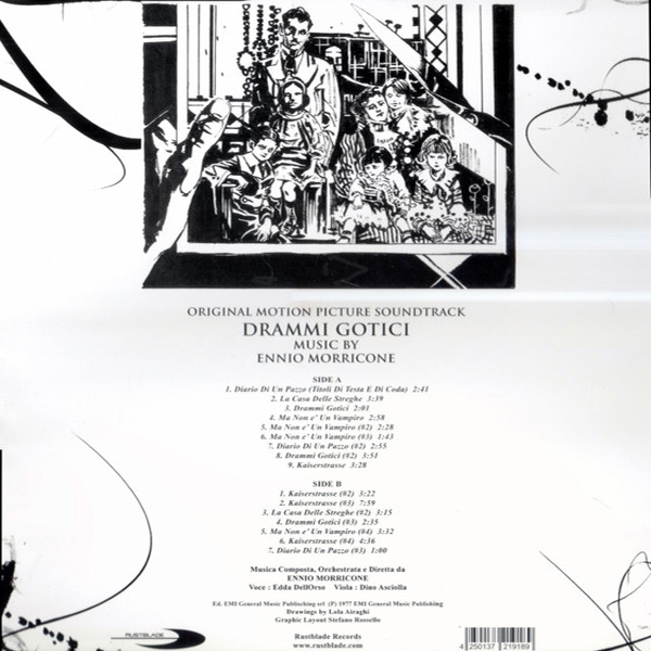 Виниловая пластинка OST Drammi Gotici – Ennio Morricone LP (White) - рис.1