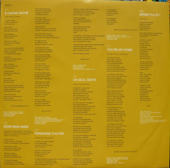 Виниловая пластинка FRANCOISE HARDY PERSONNE D'AUTRE LP - рис.3