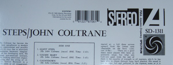 Виниловая пластинка John Coltrane - Giant Steps (2014) - рис.2