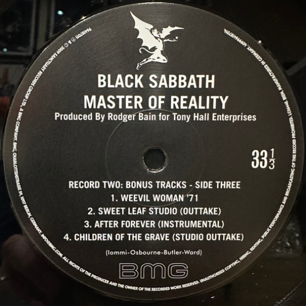 Виниловая пластинка Black Sabbath – Master Of Reality (Deluxe) - 2LP - рис.5
