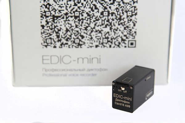 Диктофон EDIC-mini Card16 A99 black - рис.1