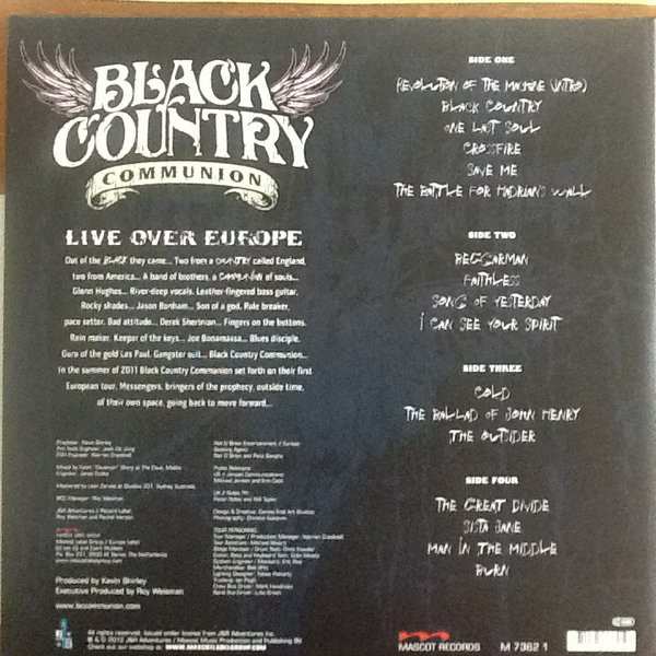 Виниловая пластинка Black Country Communion - Live Over Europe - рис.1