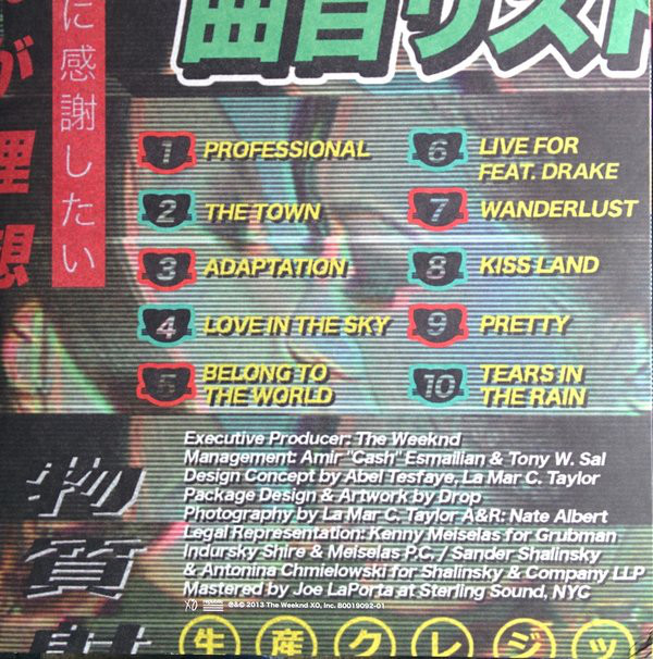Виниловая пластинка TheWeeknd - Kiss Land - 2LP - рис.3