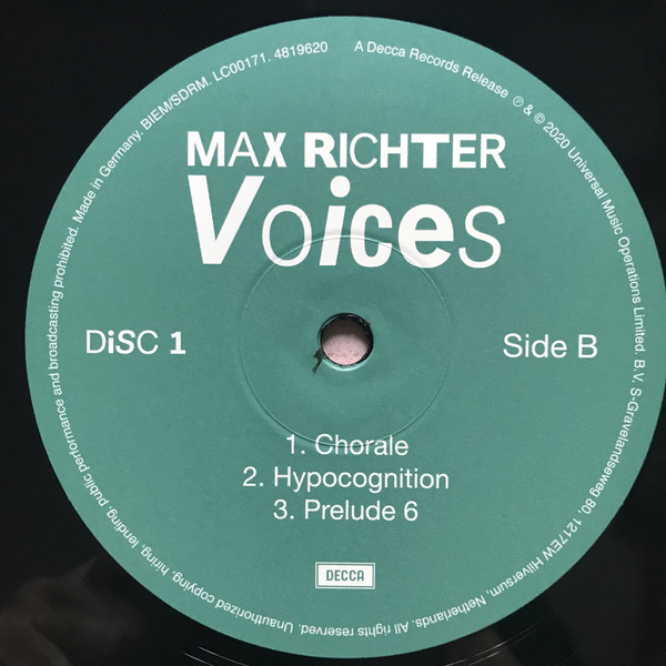 Виниловая пластинка Max Richter ‎– Voices LP - рис.2