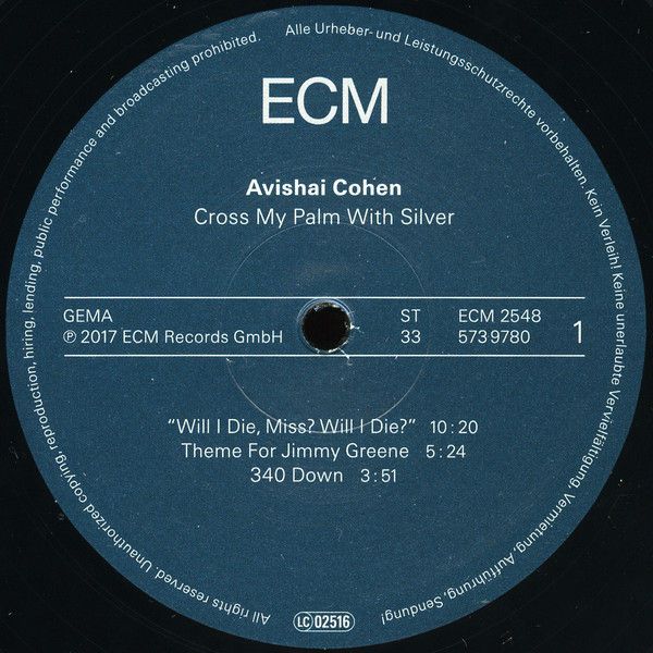 Виниловая пластинка Avishai Cohen - Cross My Palm With Silver - рис.2
