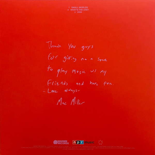 Виниловая пластинка Mac Miller – NPR Music Tiny Desk Concert - Blue Translucent - LP - рис.1