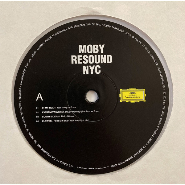 Виниловая пластинка Moby - Resound Nyc Crystal Clear LP - рис.1