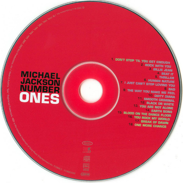 CD-диск MICHAEL JACKSON NUMBER ONES CD - рис.2