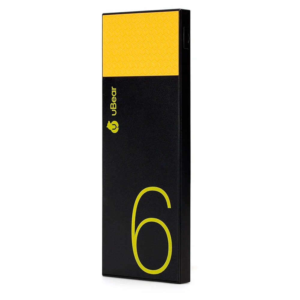 Портативный аккумулятор uBear Light 6000 Black / Yellow Light 6000 Black / Yellow - фото 2